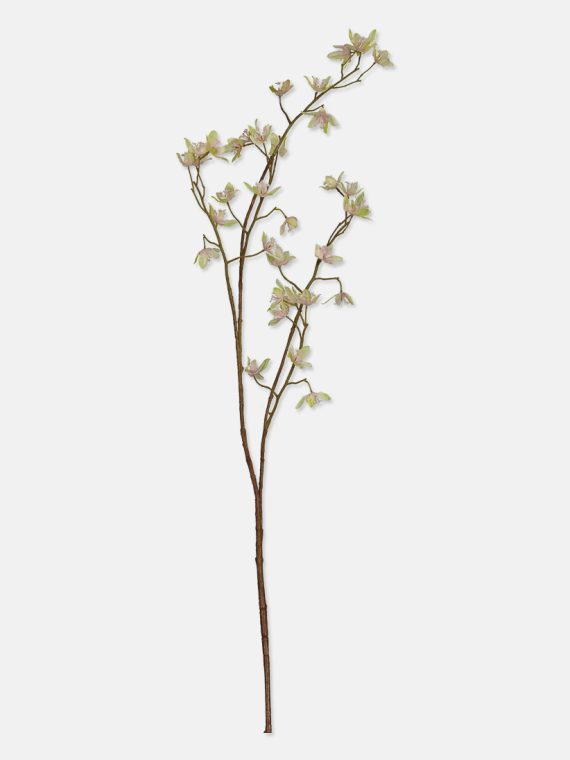 Arificial Euphorbia Branch Light Green/White/Brown