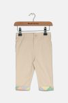 Baby Boys Cotton Chino Pants with Printed Cuffs River Rock