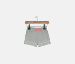 Baby Girls Floral-Border Shorts Stormy Grey Heather