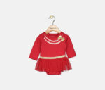 Baby Girls Tutu Bodysuit Red