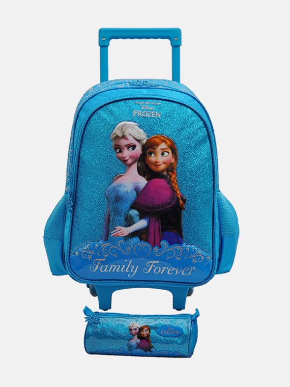 Disney Frozen Trolley Bag 47 H x 31 L x 17 W cm Blue Combo