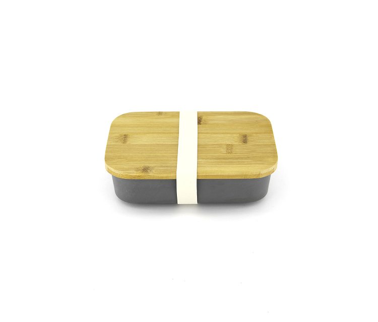 Fiber Bamboo Lunch Box Grey/Brown