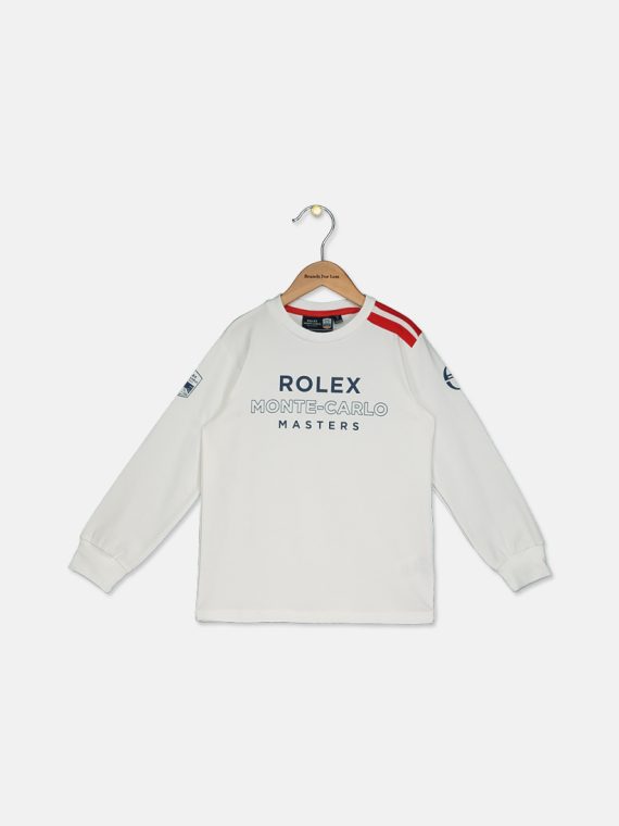 Kids Boys Rolex Monte-Carlo Masters Print T-Shirt White Combo
