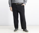 Mens Comfort Relaxed Fit Pants Black