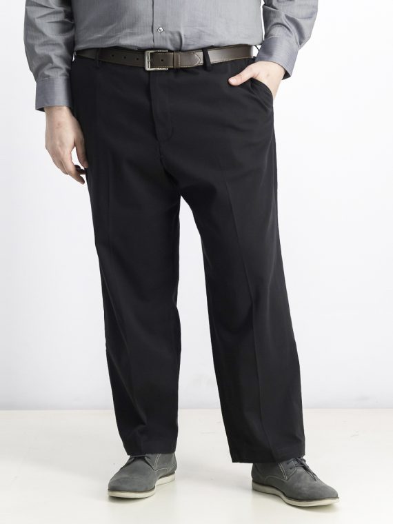 Mens Comfort Relaxed Fit Pants Black