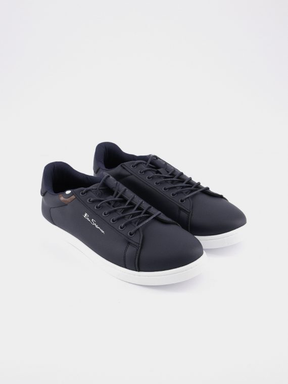 Mens Ground Lace Up Casual Shoes Navy