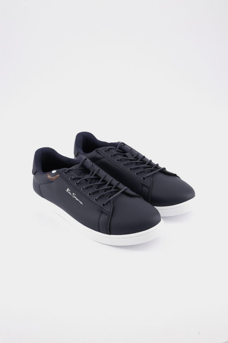 Mens Ground Lace Up Casual Shoes Navy