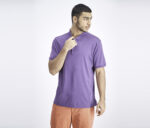Mens Plain Shortsleeve Polo Shirt Purple