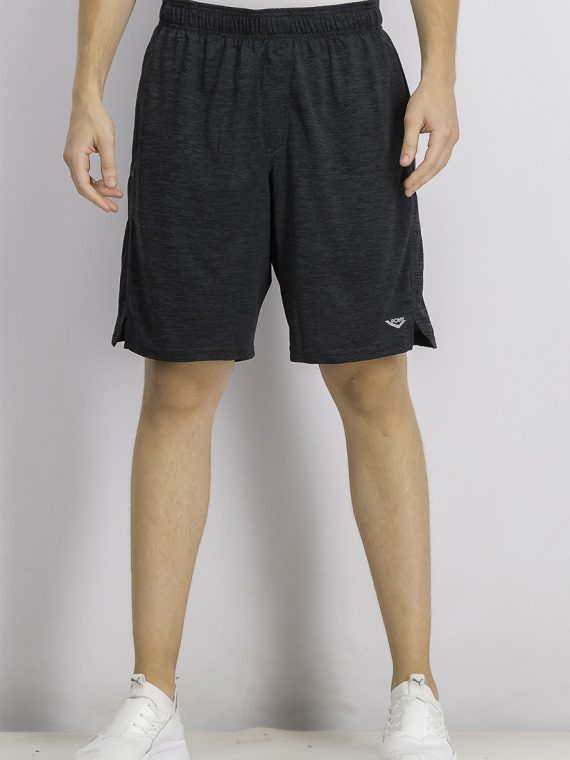 Mens Space-Dye Knit Shorts Charcoal Heather