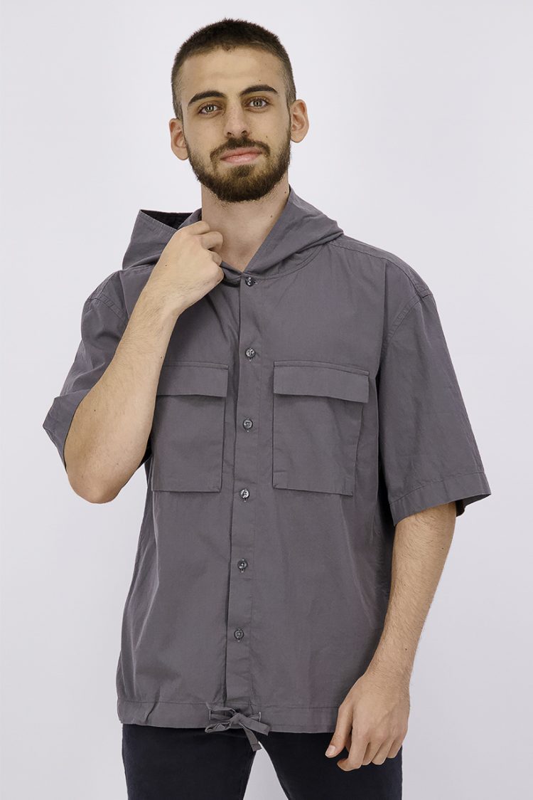 Mens Worker Style Shirt Grey