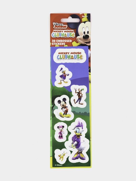 Mickey Mouse Club House Embossed Stickers Purple Combo