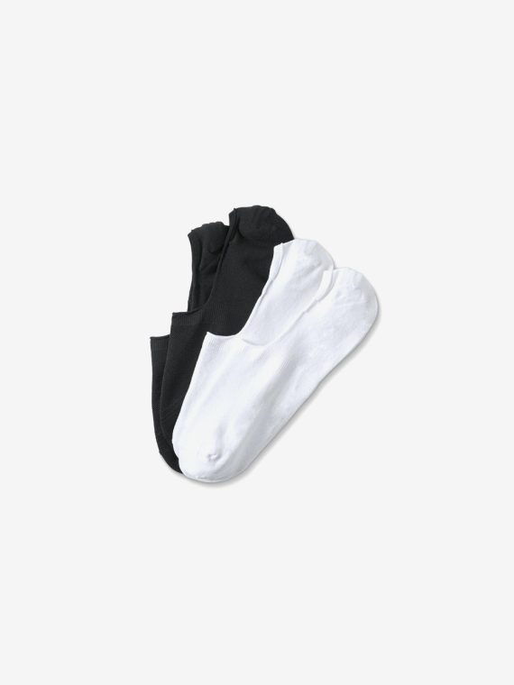 Sneaker Socks Set of 2 Black White