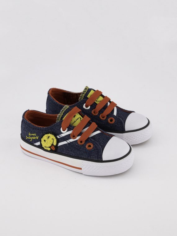 Toddlers Boys Lace Up Shoes Navy Combo