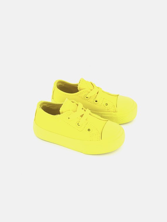 Toddlers Boys Lace Up Shoes Yellow