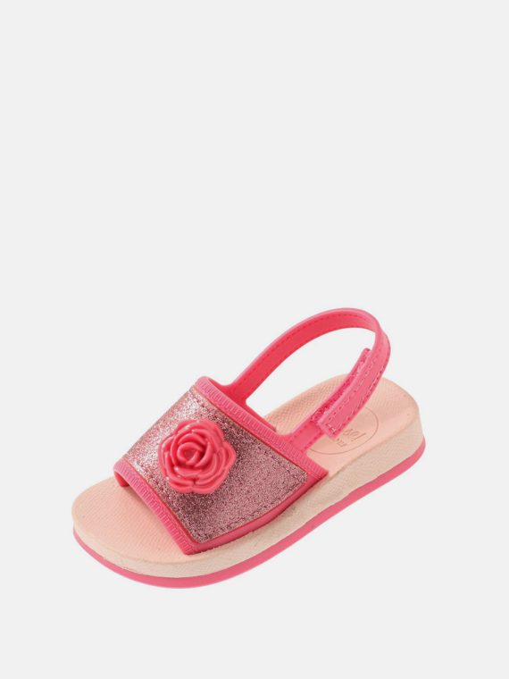 Toddlers Metallic Sandals Pink