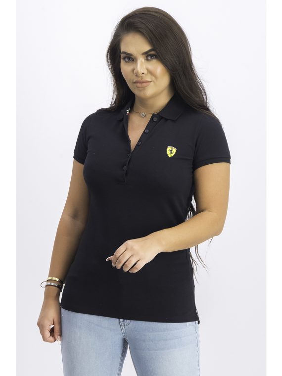 Womens Classic Polo Shirt Black