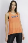 Womens Graphic Tank Flash Coral/Magnetic Blue