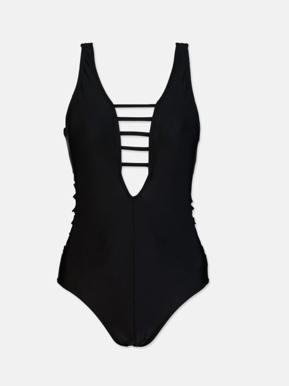 Womens Light Padded Bathing Suits One Piece Black