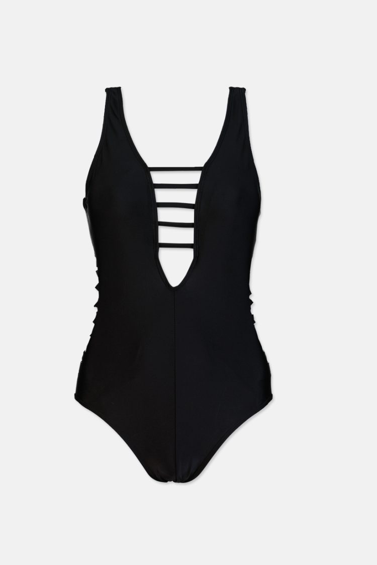 Womens Light Padded Bathing Suits One Piece Black