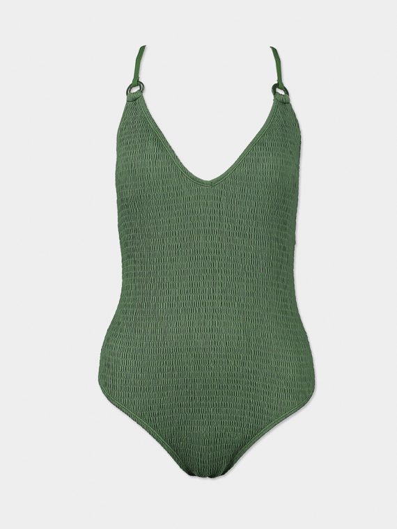 Womens Light Padded Bathing Suits One Piece Martini Olive