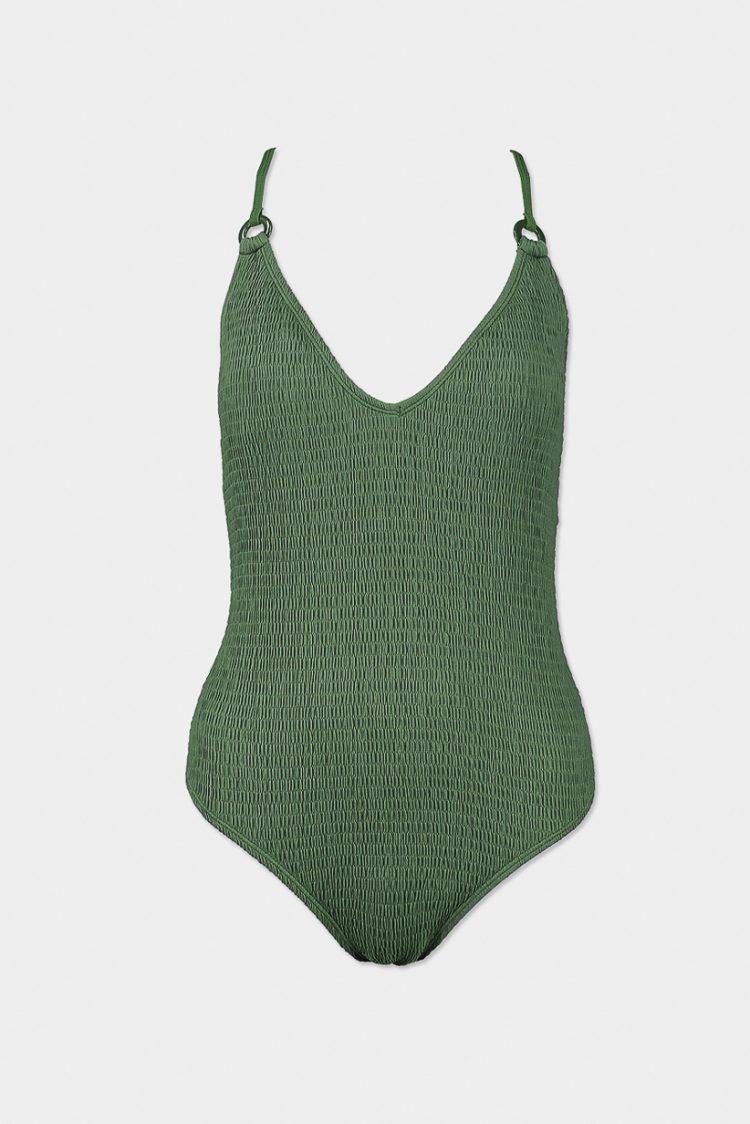 Womens Light Padded Bathing Suits One Piece Martini Olive