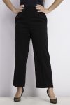 Womens Pleated Suit Trousers Black
