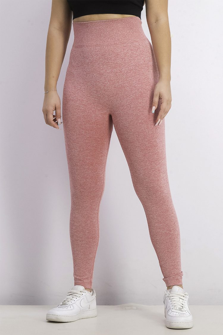 Womens Pull-on Leggings Red Heather
