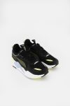 Womens RS-X Colorant Shoes Black/Sunny Lime/Light Sky