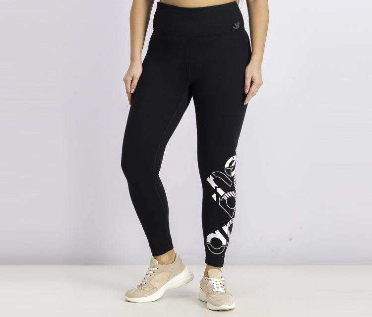 Womens Relentless Highrise Graphic Tight Black