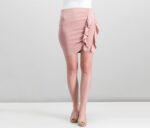 Womens Ruffle Skirt Blush